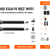 AZSW360 EGA10 BEZ WIFI - sada pohonu pro dvoukřídlou bránu do 360kg